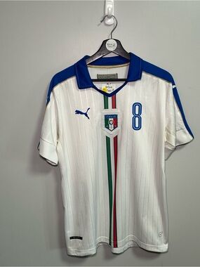 Puma 2016 Italia #8 Claudio Marchisio Away Kit